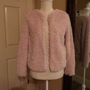 Soft Pink Fur Jacket